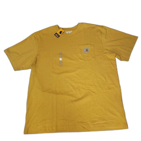 Carhartt Men’s XL Pocket T-Shirt – Loose Fit, Short Sleeve, Honey Color, NWT - Picture 1 of 6